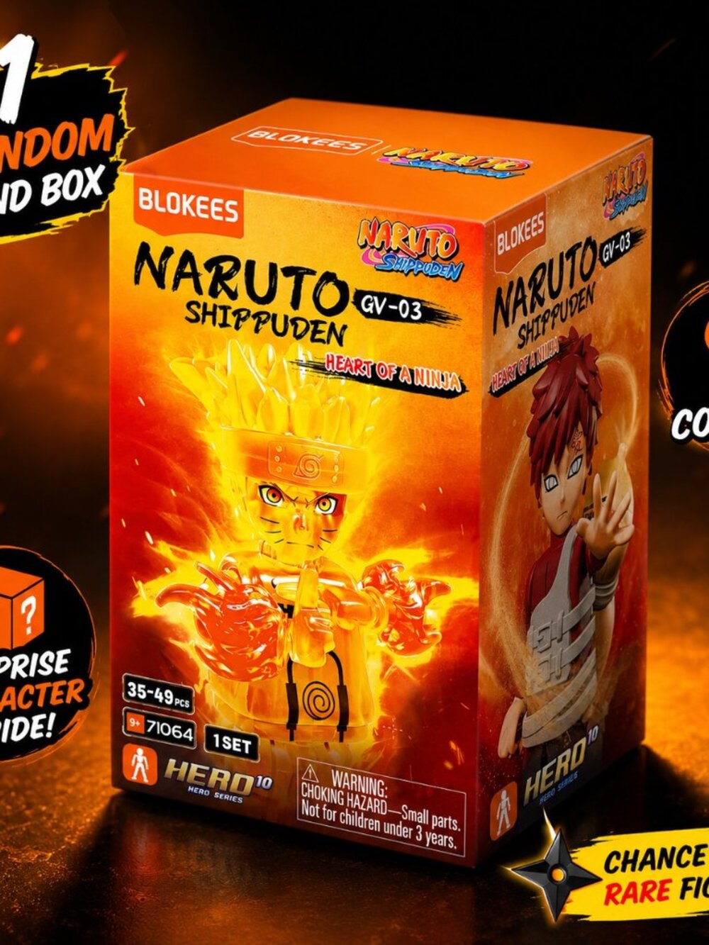 Naruto Shippuden GV-03 Heart of a Ninja Blind Box Figure 1 Random Pack